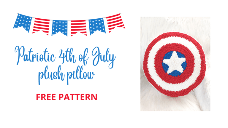 Patriotic 4th of July Plush Pillow