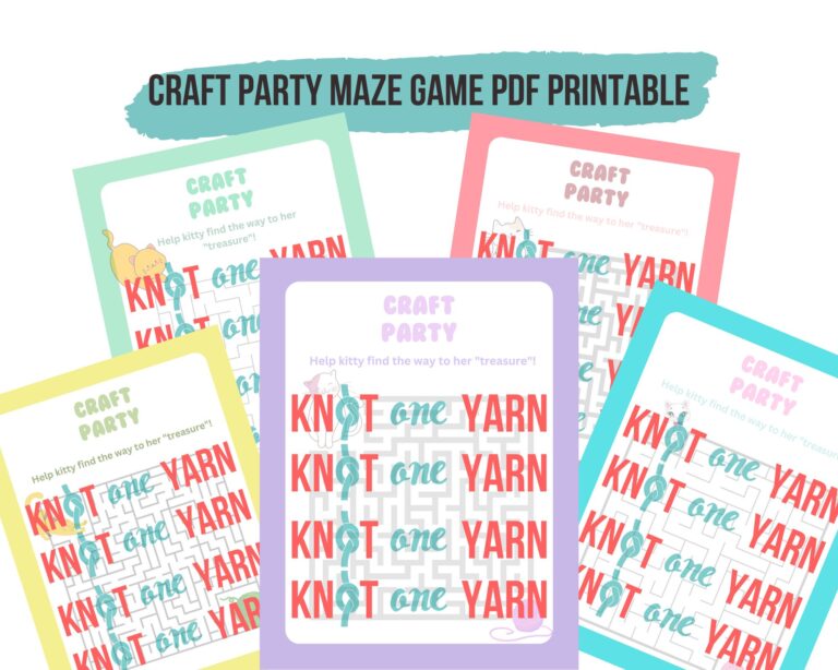 Craft Party Activity Game